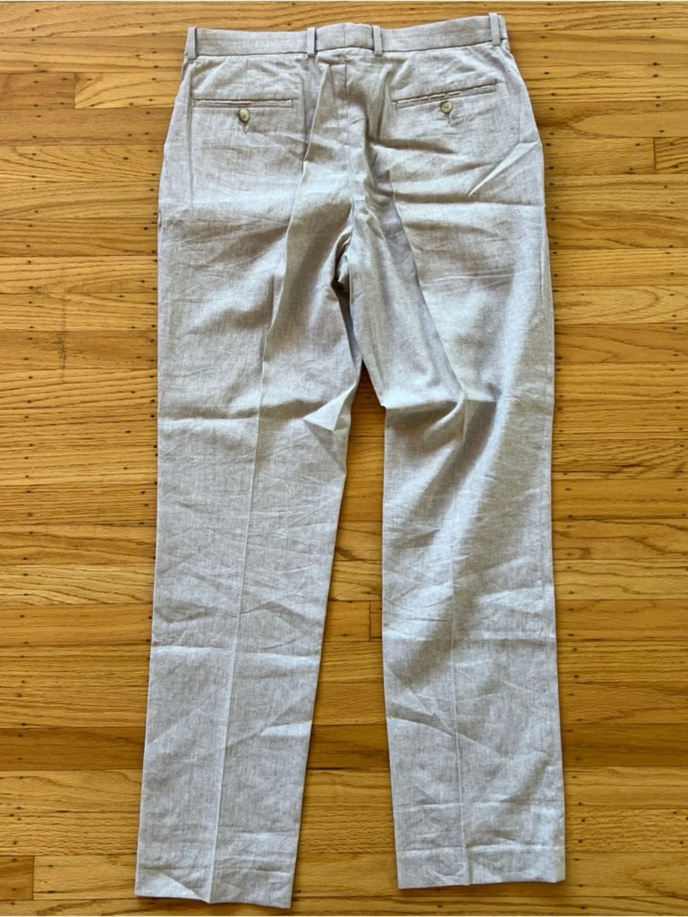 NWOT Perry Ellis Linen Blend Men's Cream Beige Dress Pants 34x34